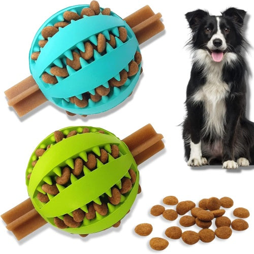 The BiteHappy™ Ball features a hollow interior that can be filled with your dog's favorite treats, adding an extra layer of excitement and engagement.